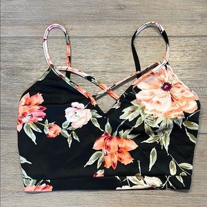 Charlotte Russe Floral Crop Top